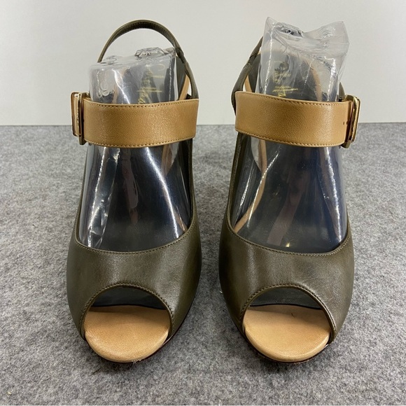 Cole Haan Olive and Tan Heels - Picture 3 of 13